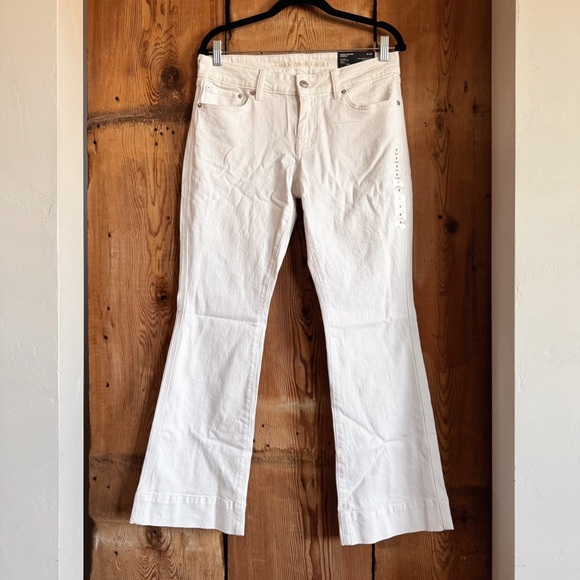 American Eagle Outfitters Denim - Sz 8 (Short) American Eagle Super Low-Rise Kick Bootcut Jean In White NWT